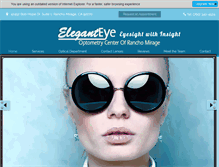 Tablet Screenshot of eleganteyeoptometry.com